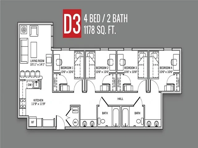 CP Cincy Student Housing – Floor plan