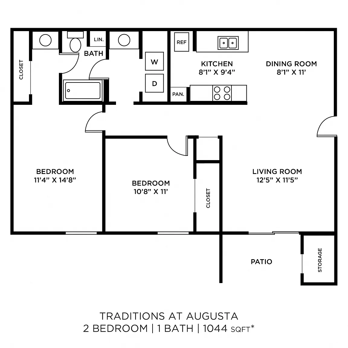 Traditions at Augusta Apartment Homes – Floor plan