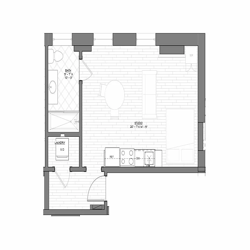 Baricelli Little Italy – Studio, 1 Bathroom