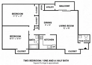 The Preserve at Owings Crossing Apartment Homes – Floor plan
