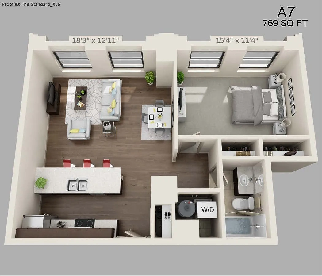 The Standard – One Bed/One Bath - 769