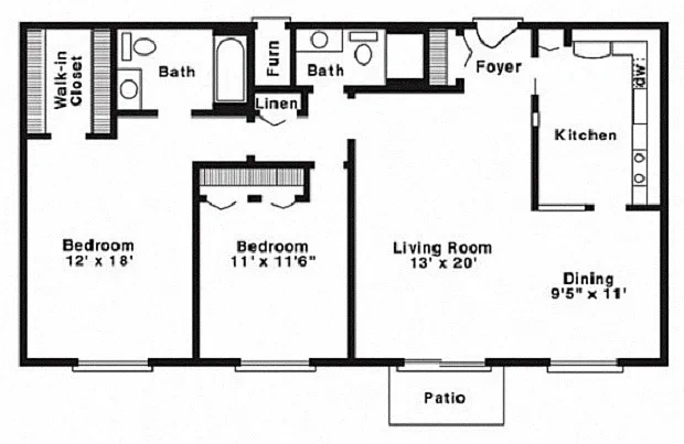 Colony Park Apartments – Floor plan
