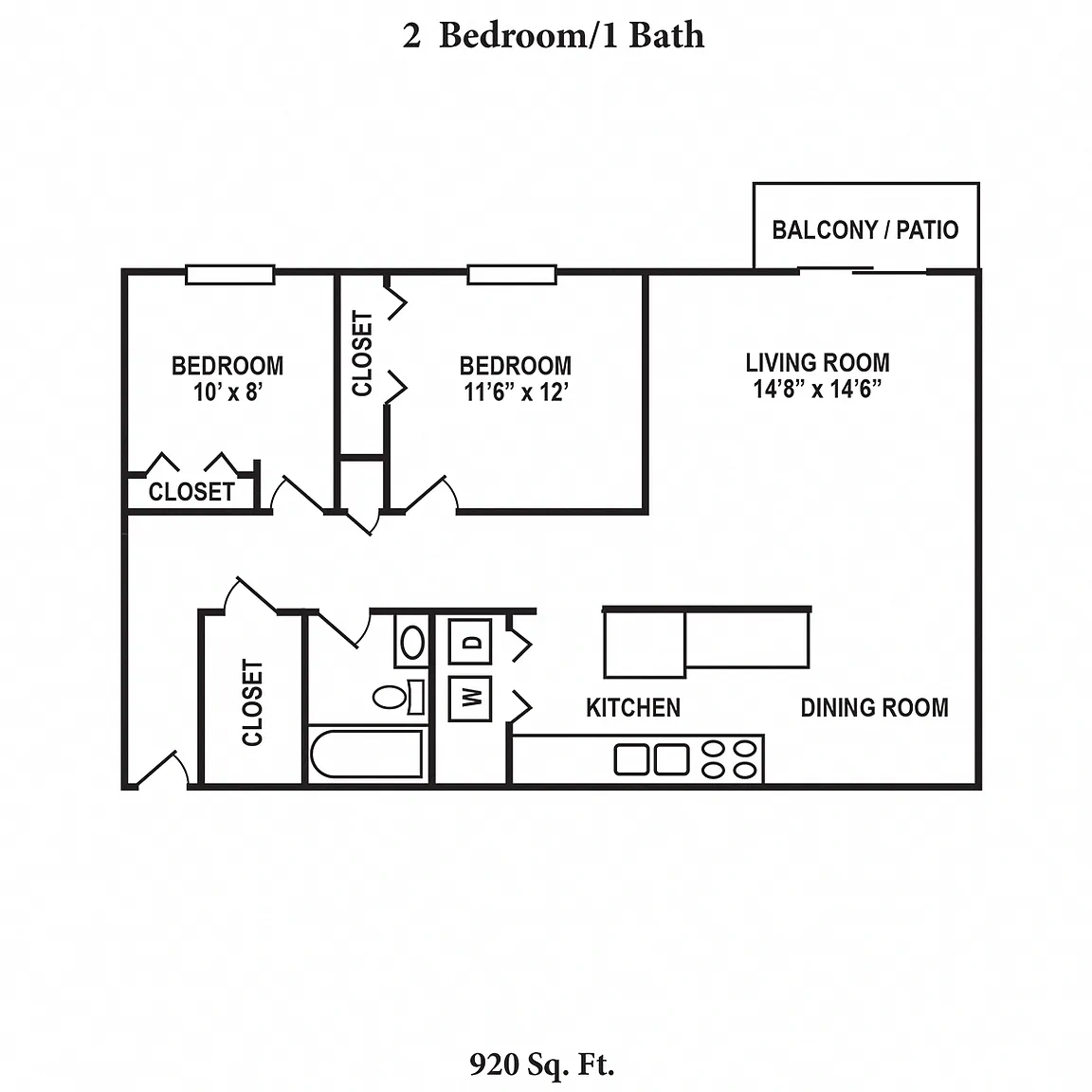 Concord Woods Apartments – Floor plan