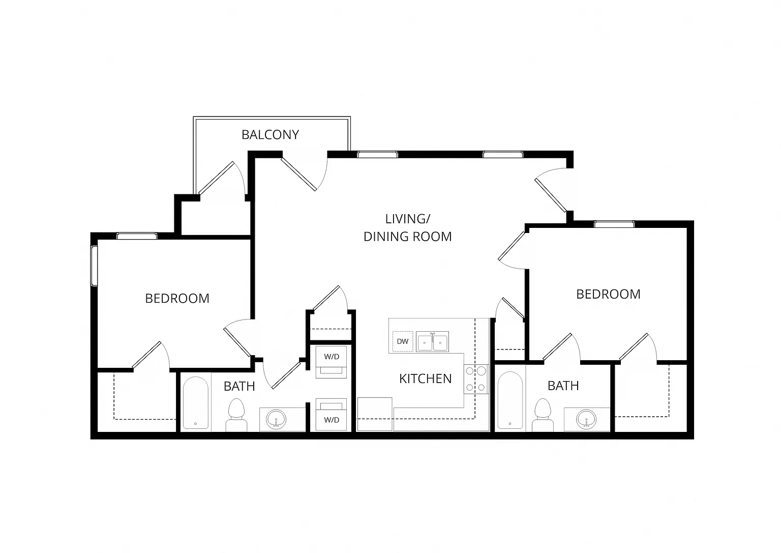Harbin Pointe Apartment Homes – Floor plan
