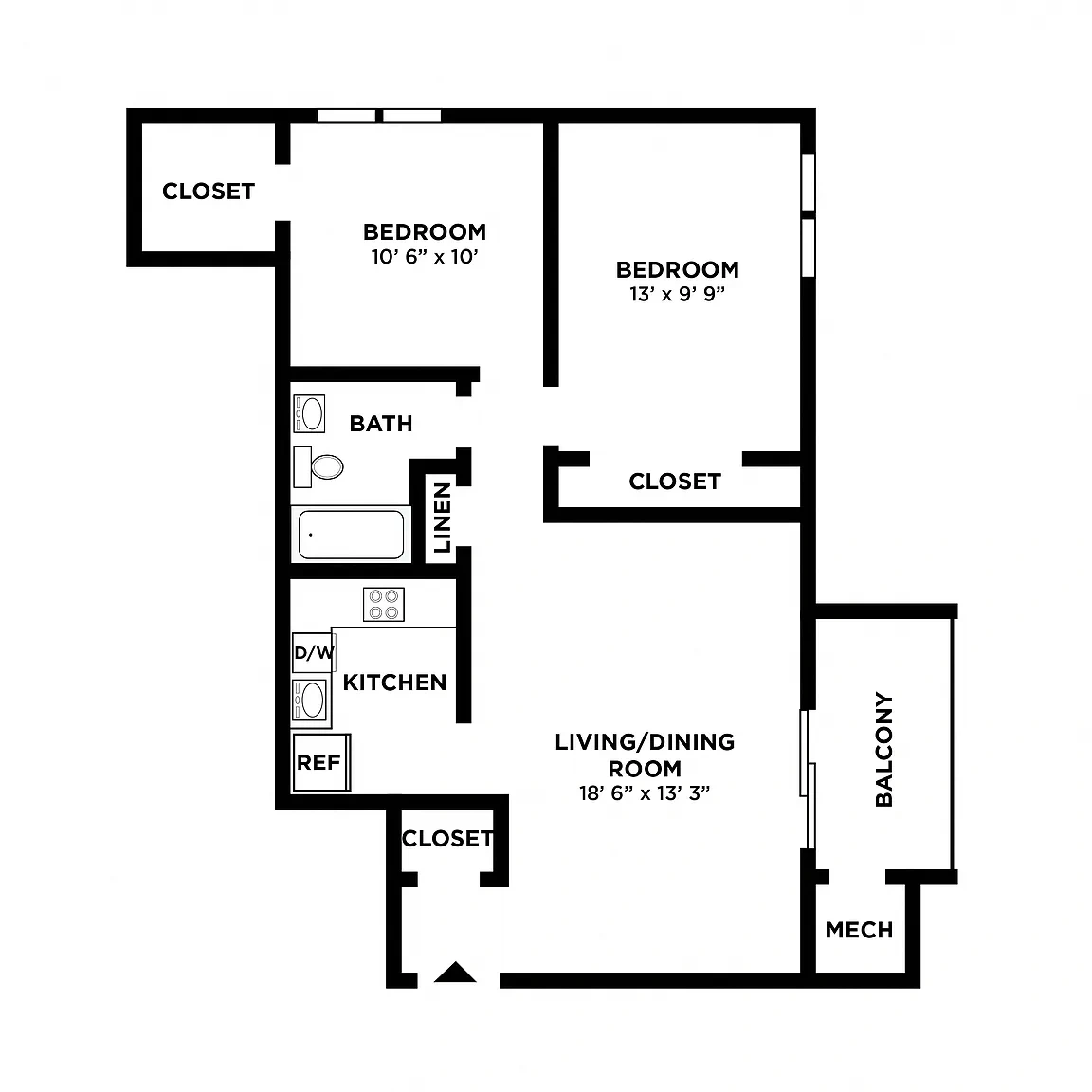 The Willows Apartment Homes – Floor plan