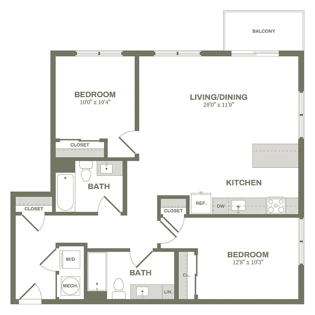 Ten60 Bolivar – 2 Bed Type 5
