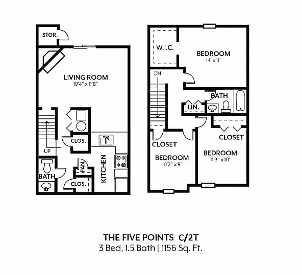 Commons at Springfield – 3 Bed 1.5 Bath - Five Point Classic