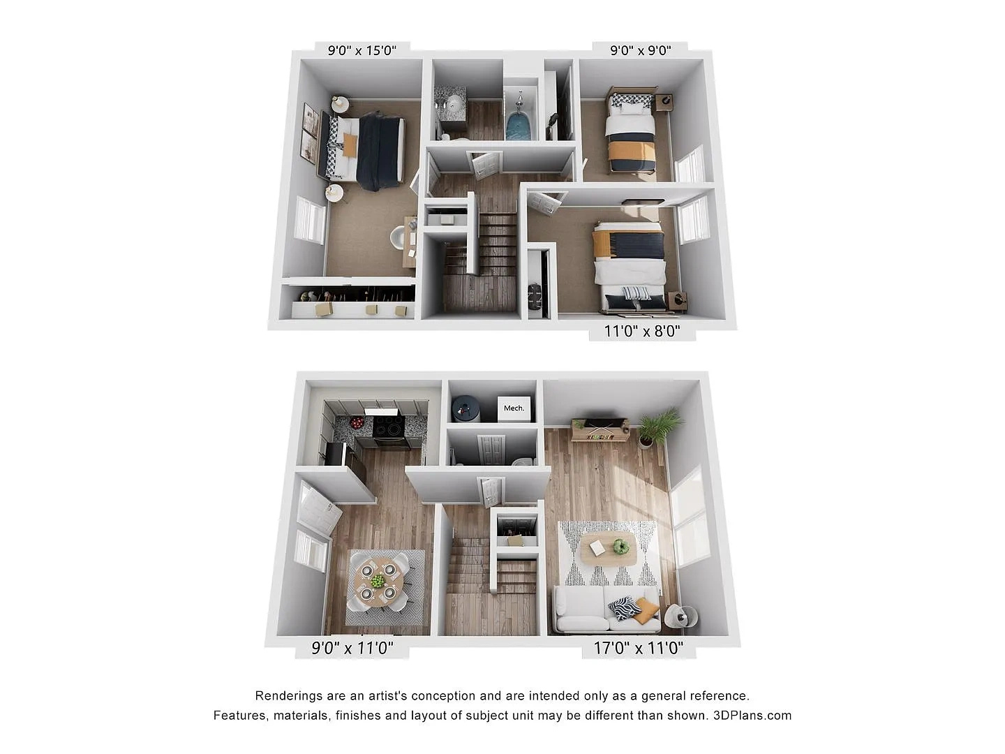 Kingswood Court Apartments and Townhomes – Floor plan