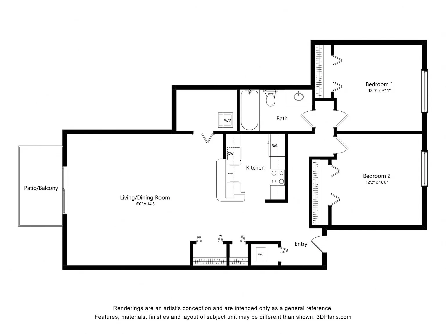 Portsmouth Apartments – Floor plan