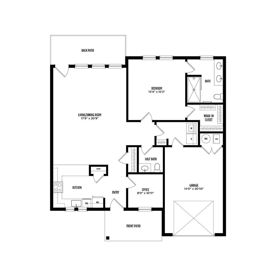 Burr Oak – Floor plan