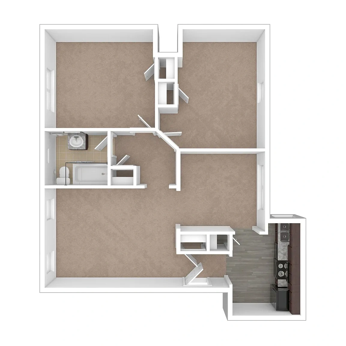 Caral Gardens Apartments and Townhomes – Floor plan