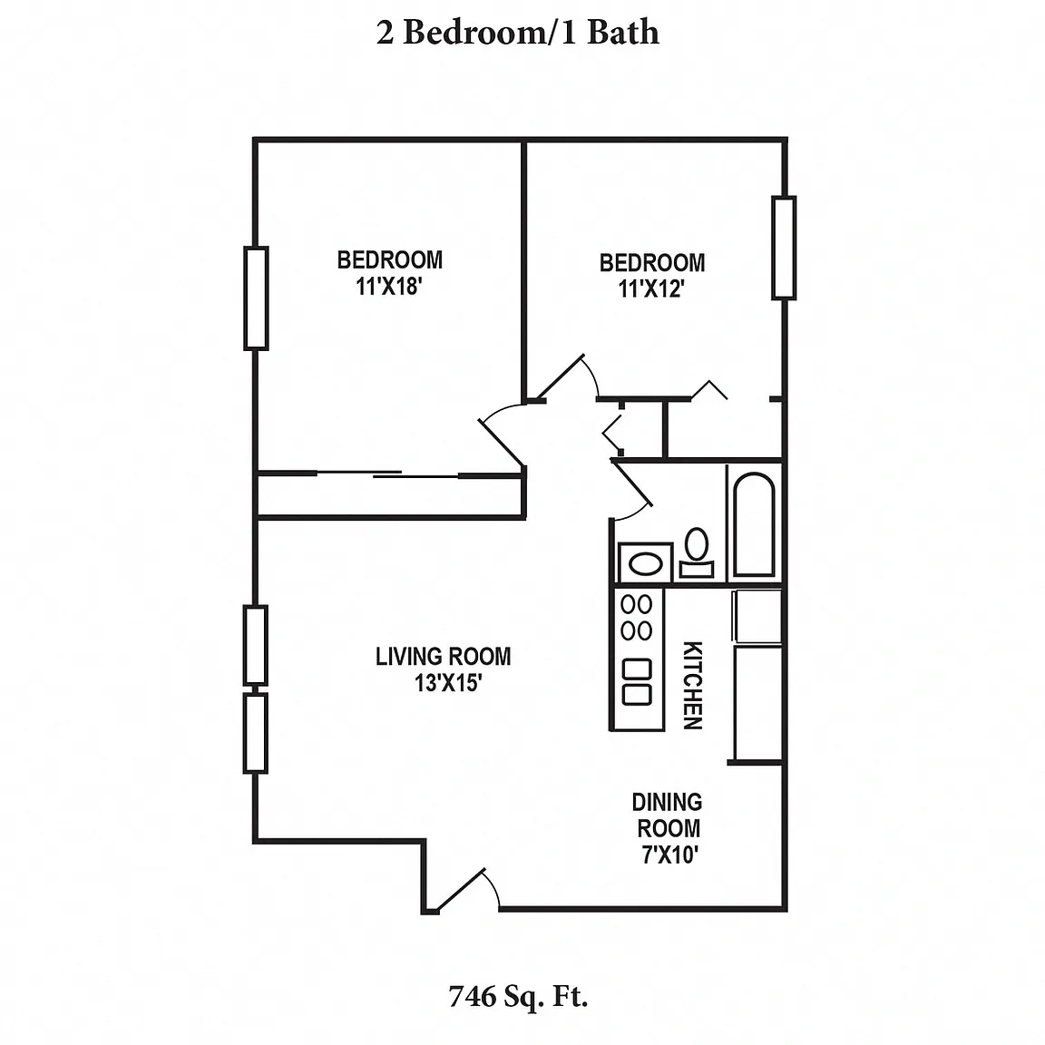 Crown Station Apartments – Floor plan