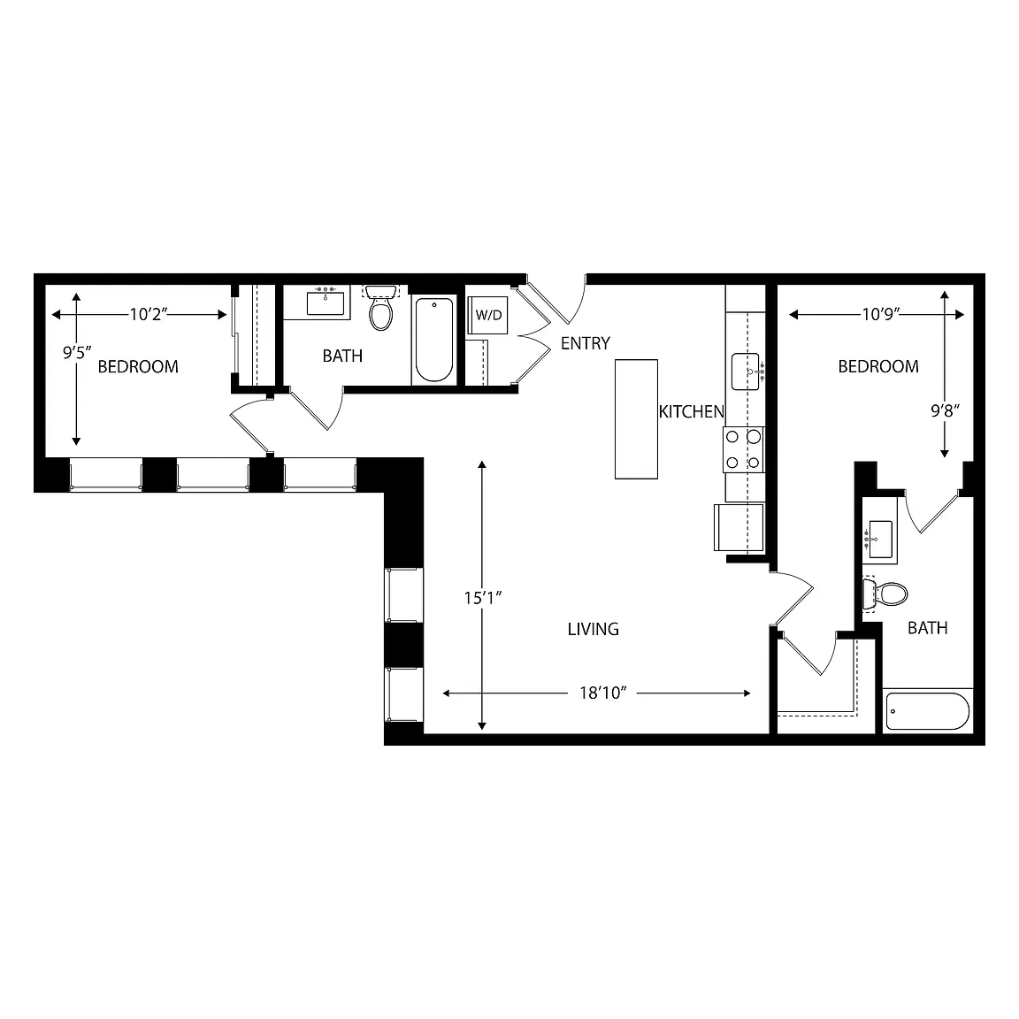 Residences at Delmar Divine – Floor plan