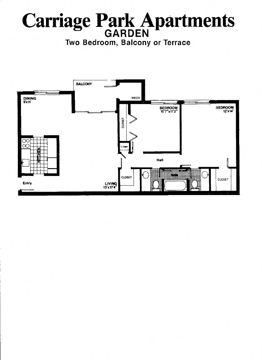 Carriage Park Apartments – Floor plan