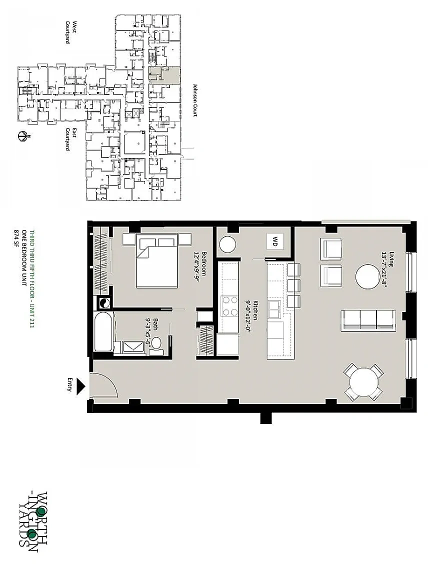 Worthington Yards – 1 Bedroom, 1 Bathroom