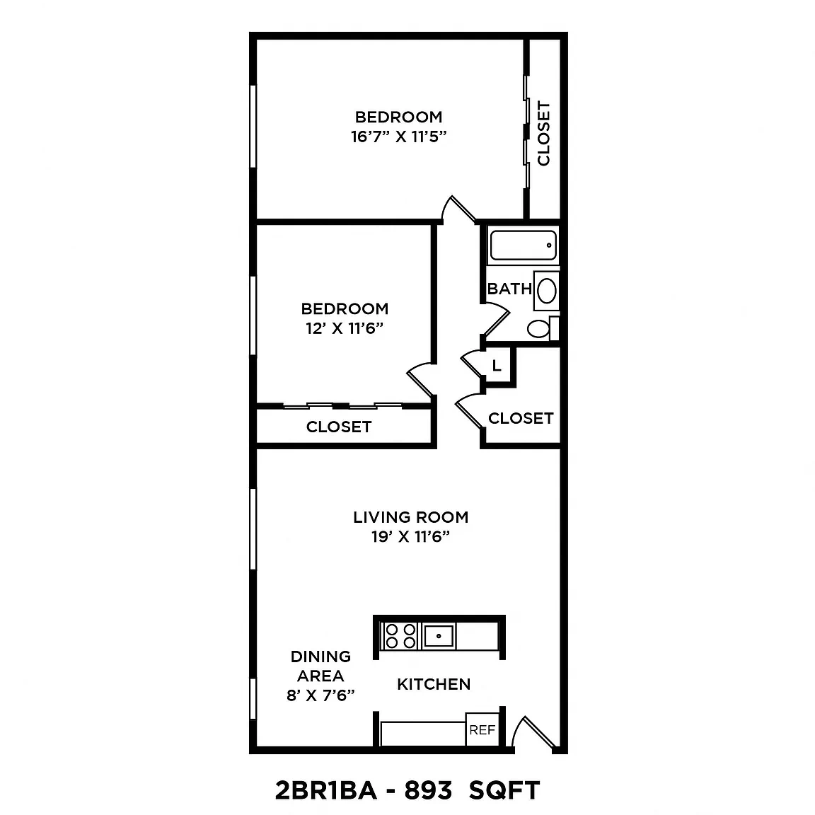 Ridgeview Apartment Homes – Floor plan