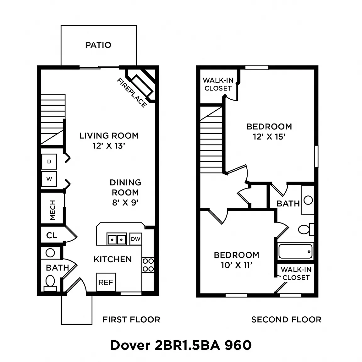 Eastpointe Lakes Apartments and Townhomes – Floor plan