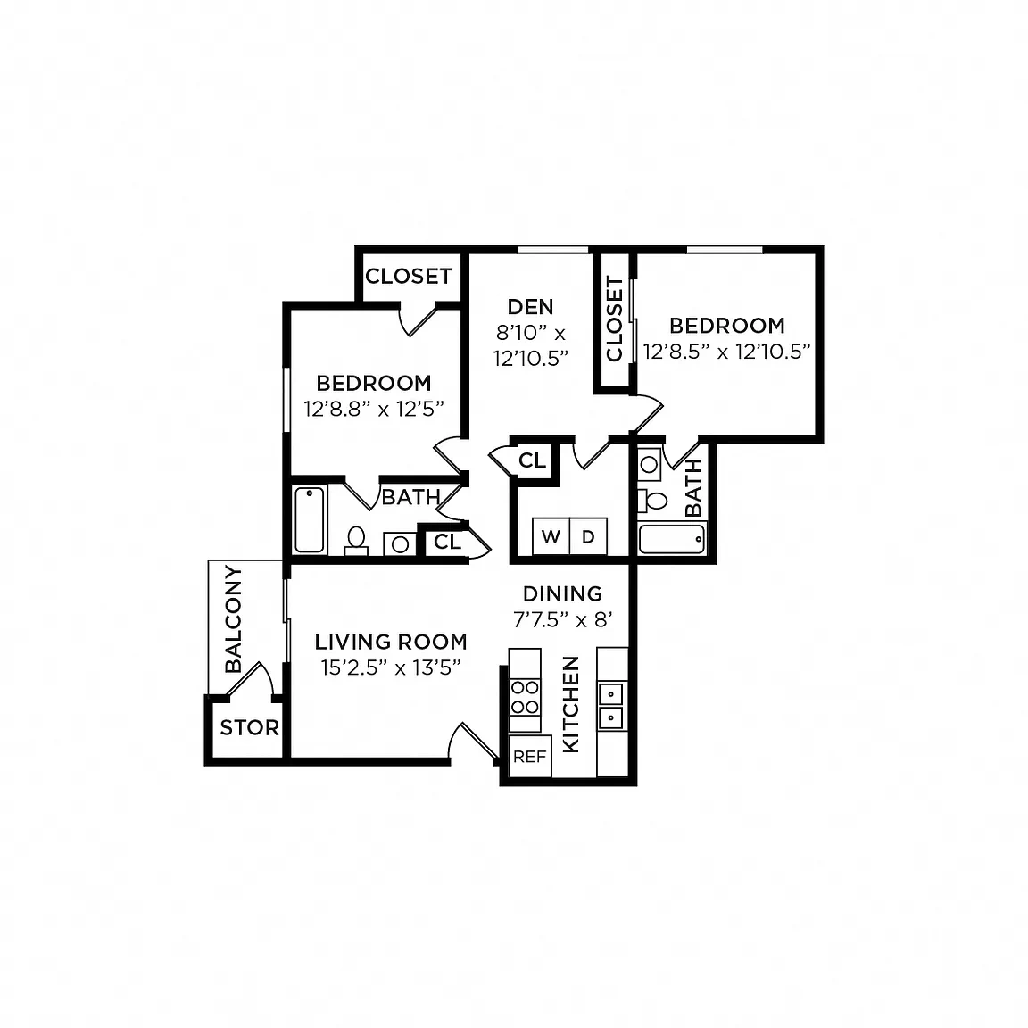 Morganton Place Apartment Homes – Floor plan