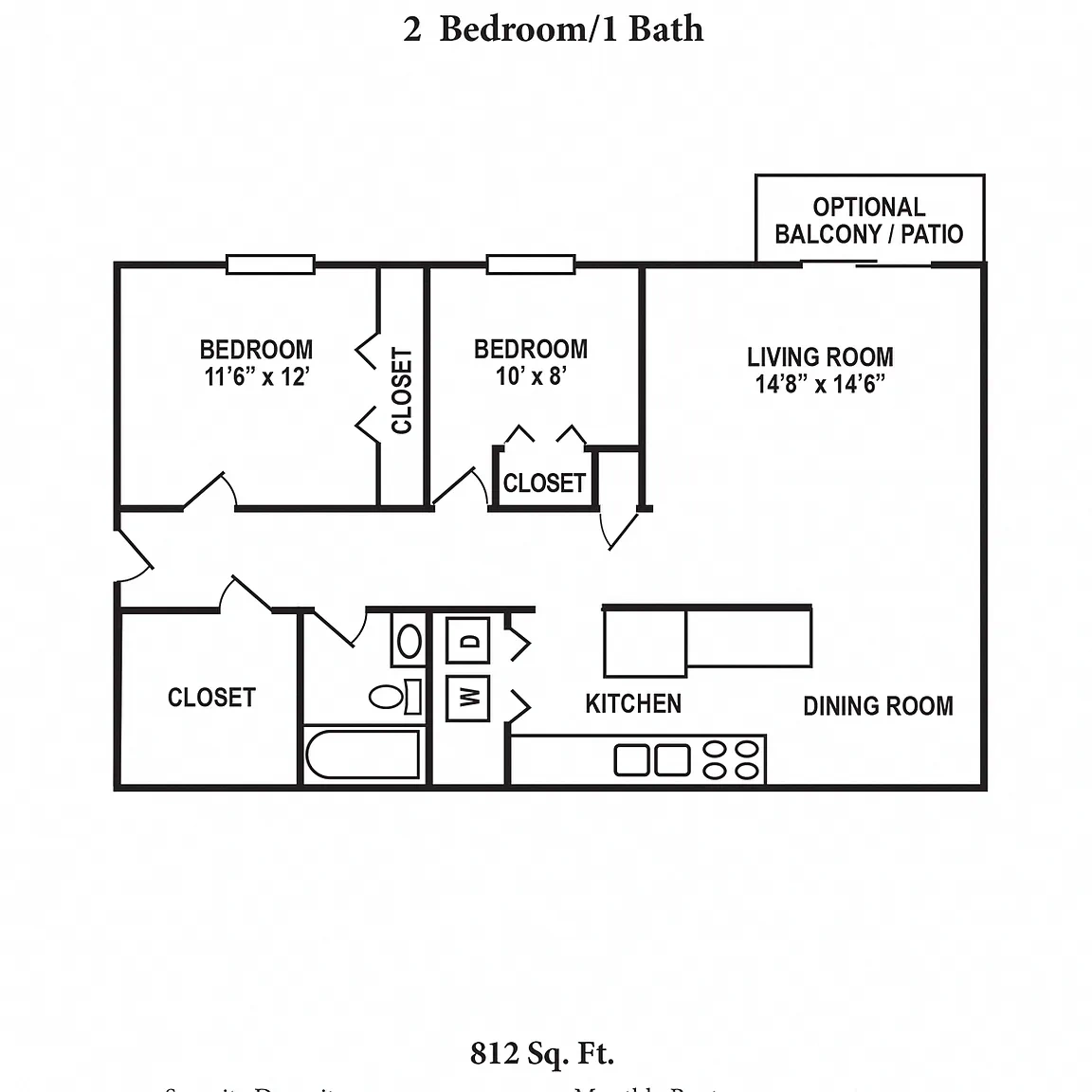 Concord Woods Apartments – Floor plan