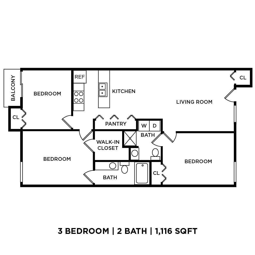 Merriman Valley Apartments & Townhomes – Floor plan