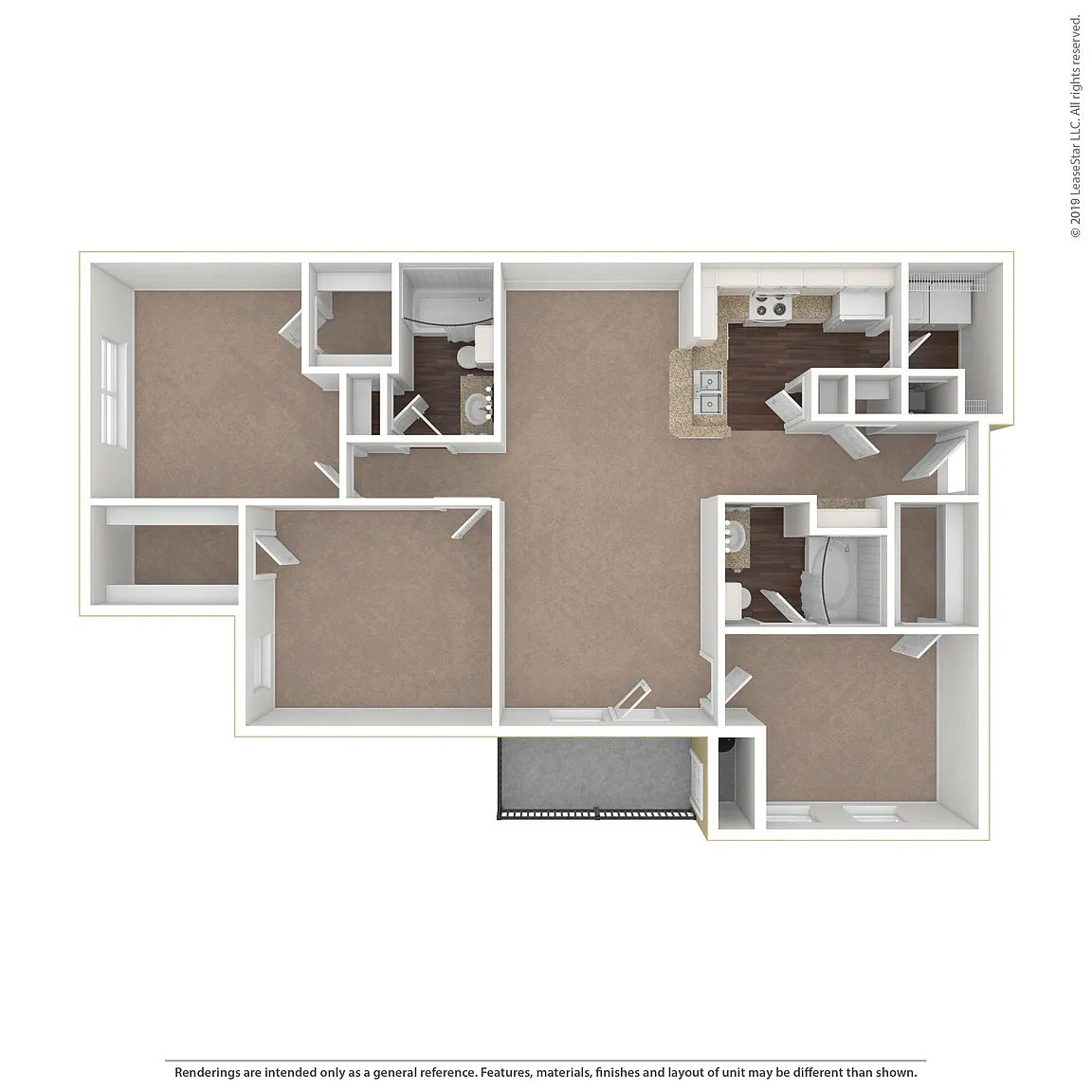 Cypress Lake Apartments – Floor plan