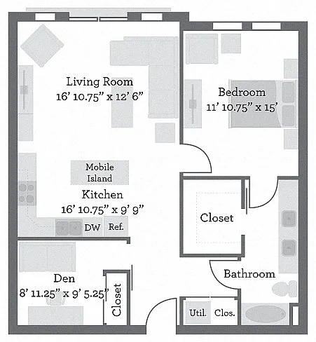 Liberty Center Apartments – Floor plan
