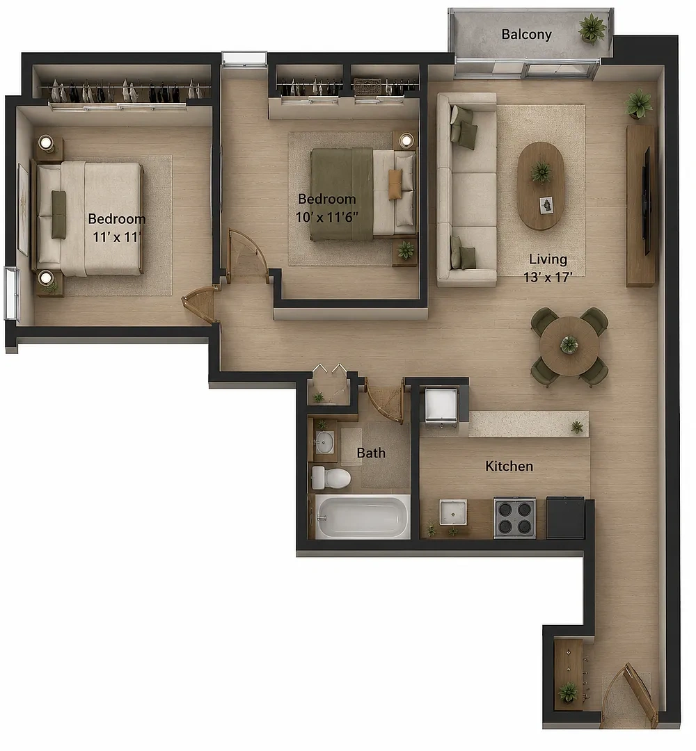 Monroe Park Towers Apartments – photo 1