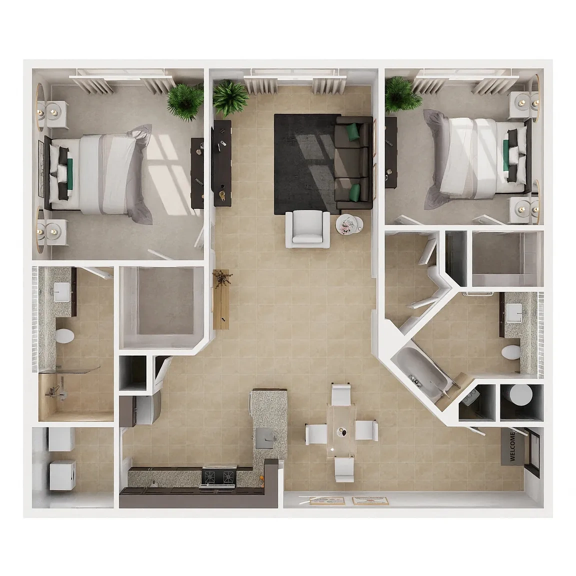 Gables Montecito – Floor plan