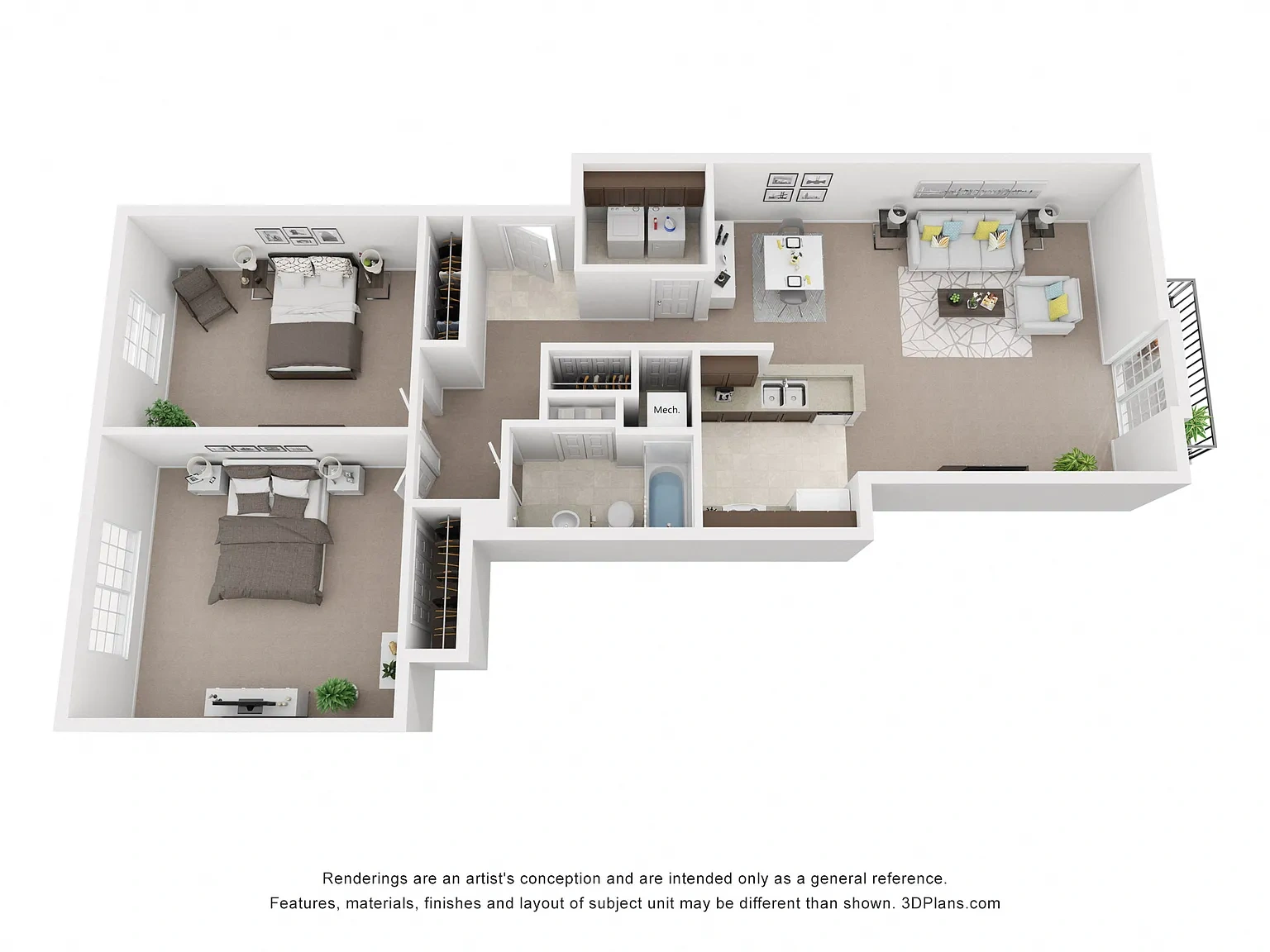 LakePointe Apartments – Floor plan