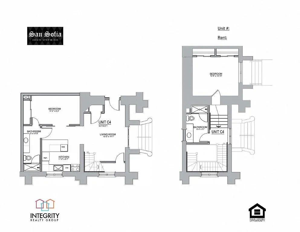 San Sofia Luxury Apartments – 2 Bedroom 2 Bath (C4)