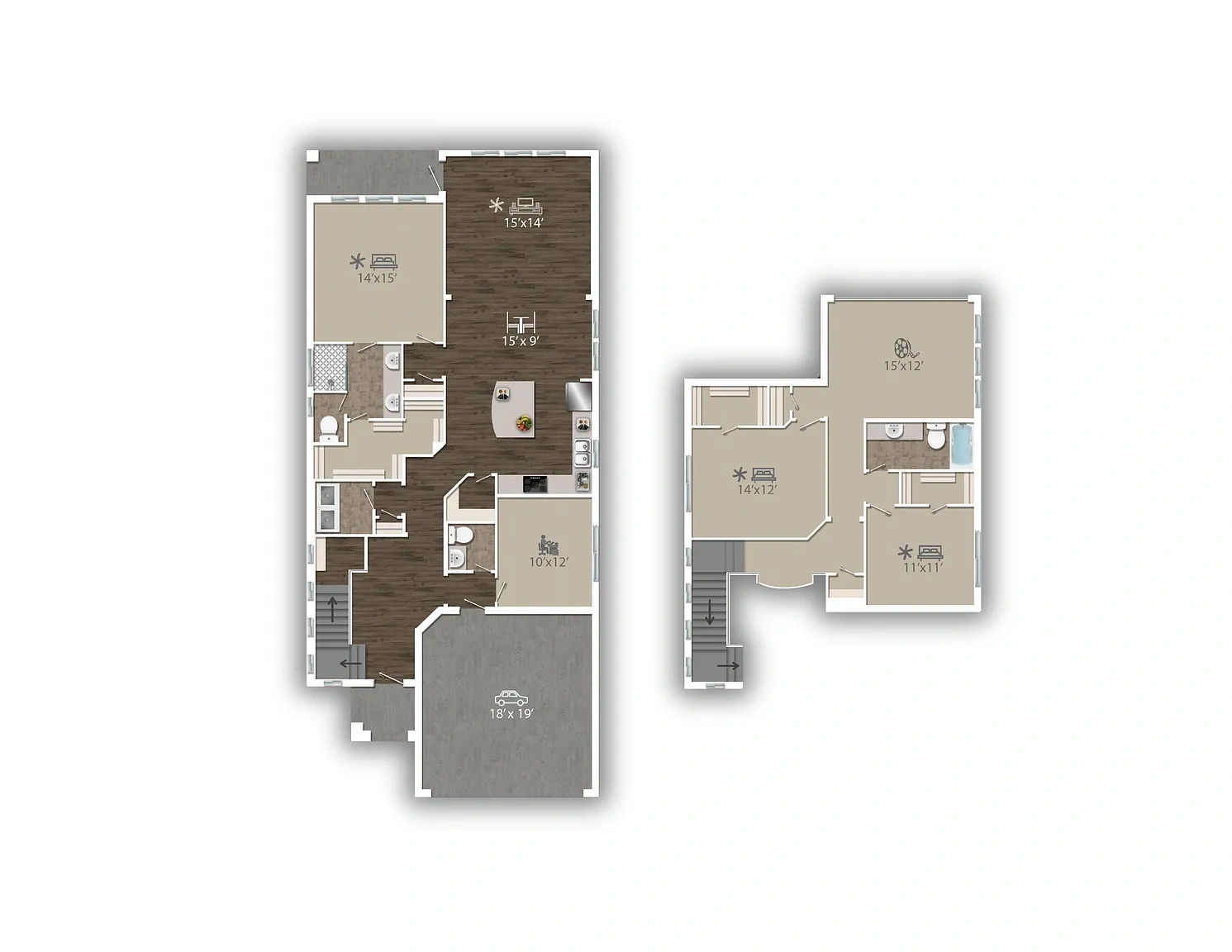 Cottages at the Realm – Floor plan