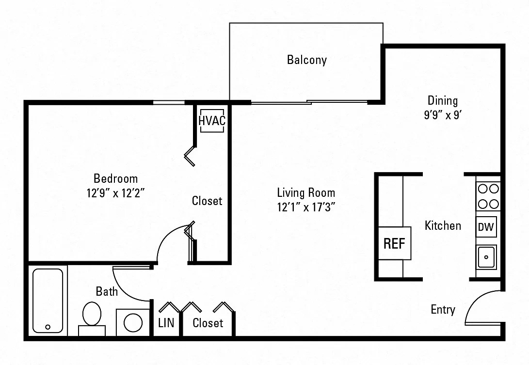 Nineteen North Apartments and Townhomes – Floor plan