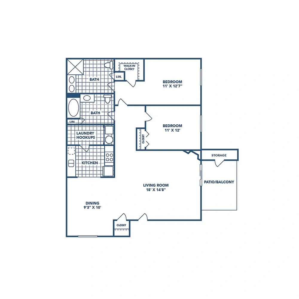 Mallard Crossing Apartments – Floor plan
