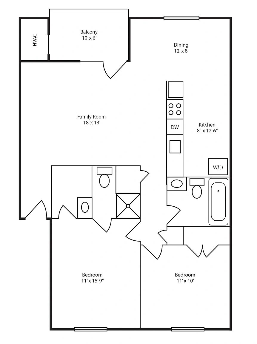 Tuscany Woods Apartments – Floor plan