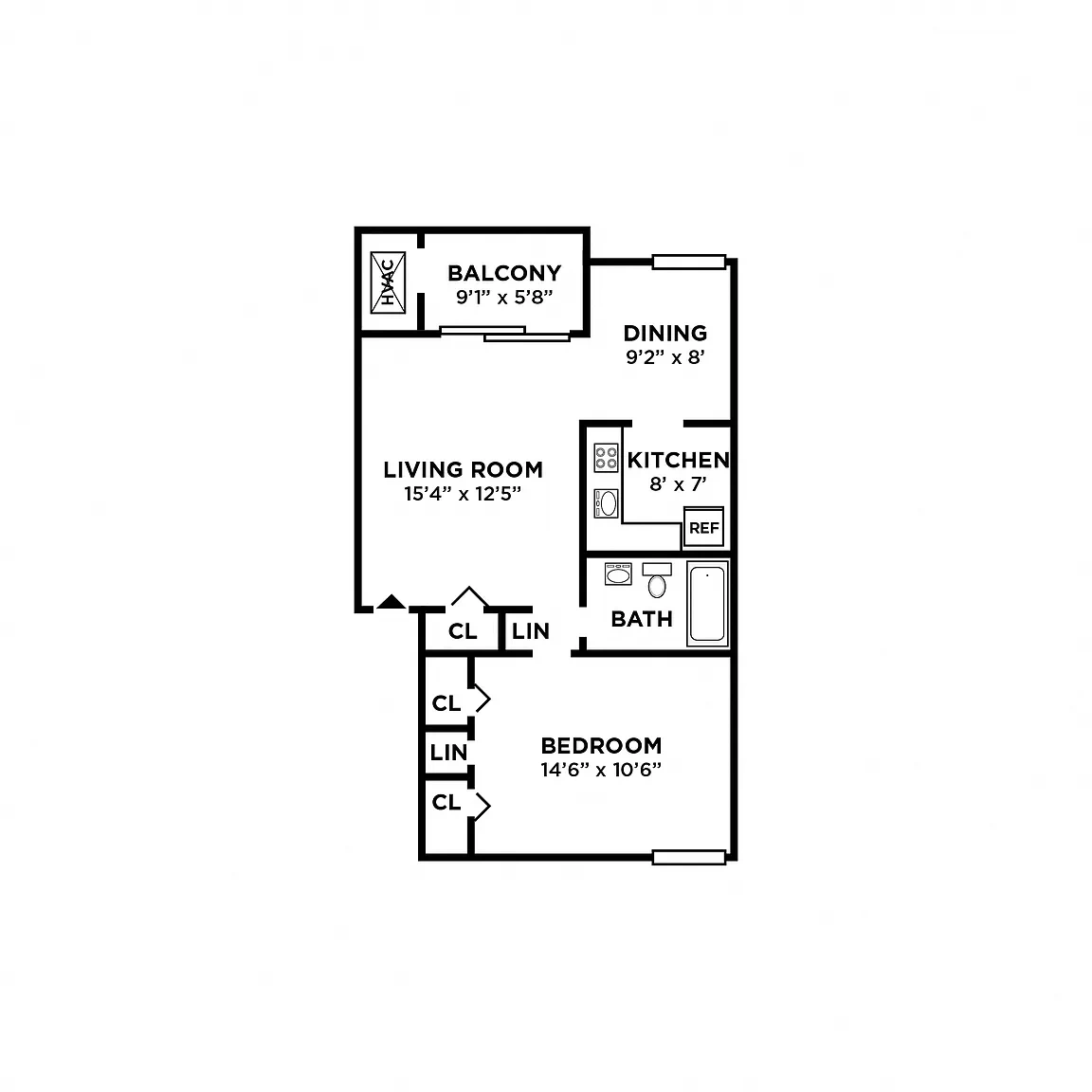 Seneca Bay Apartment Homes – Floor plan