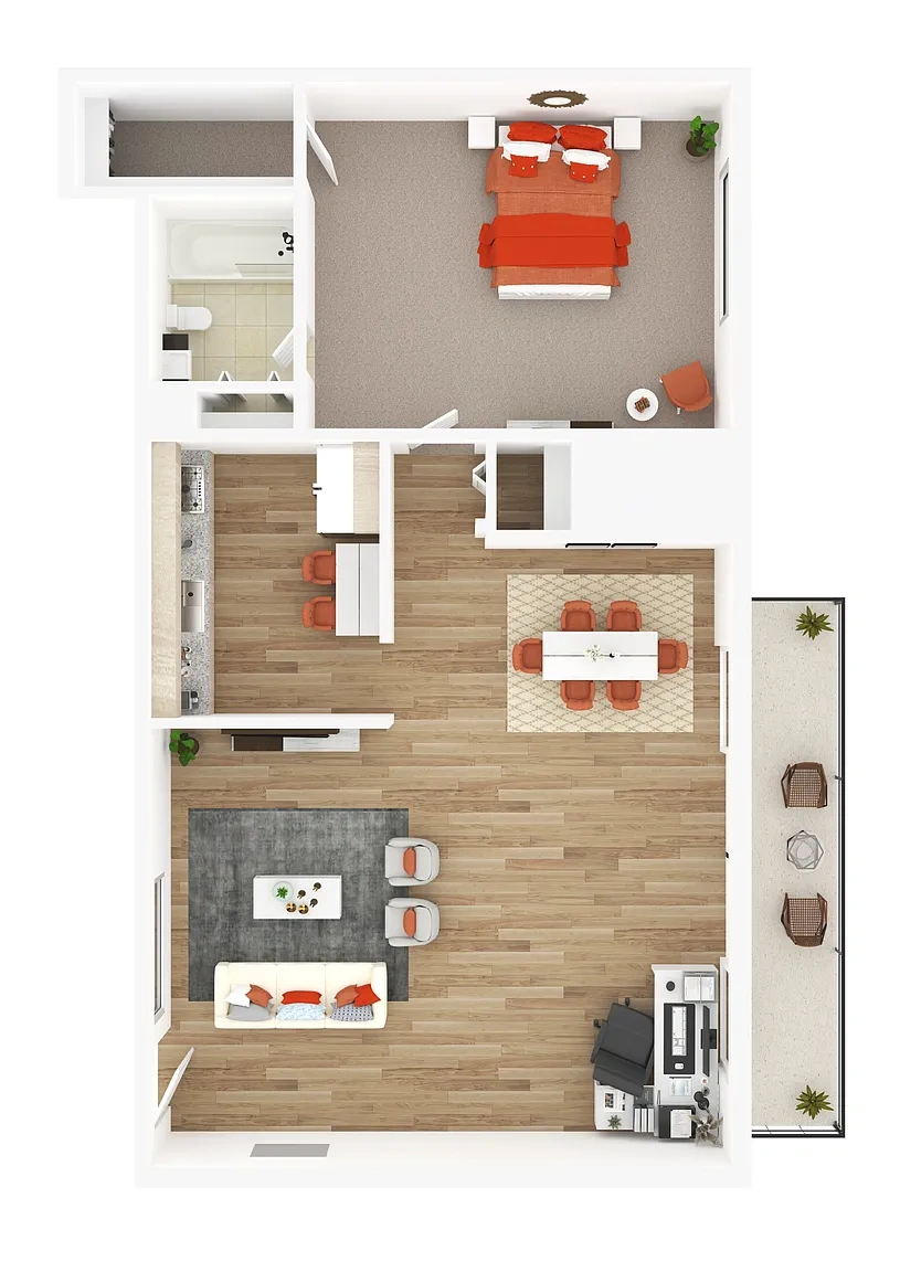 Rollins Park Apartments – Floor plan