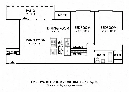 Brookdale at Mark Center Apartment Homes – Floor plan