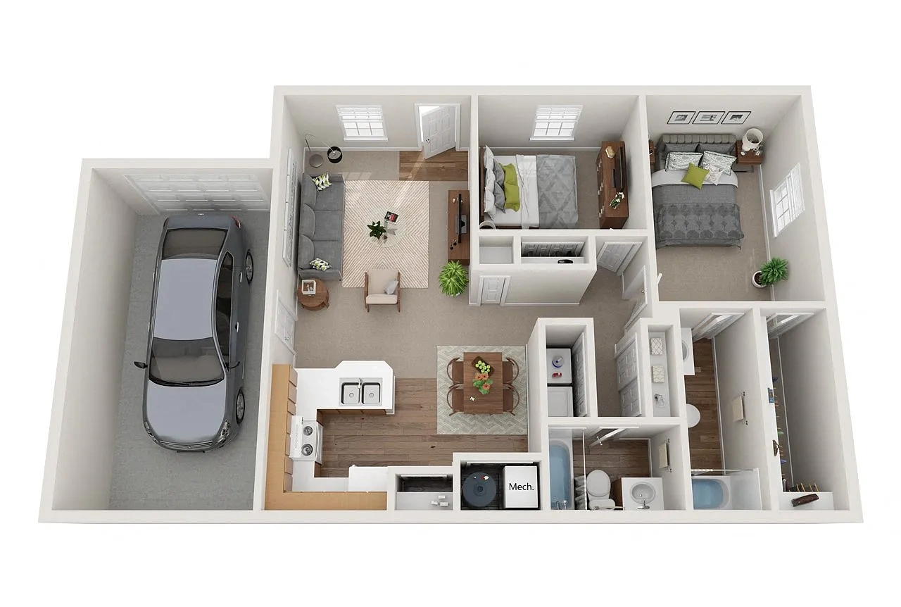 Redwood Akron – 2 Bedrooms, 2 Bathrooms