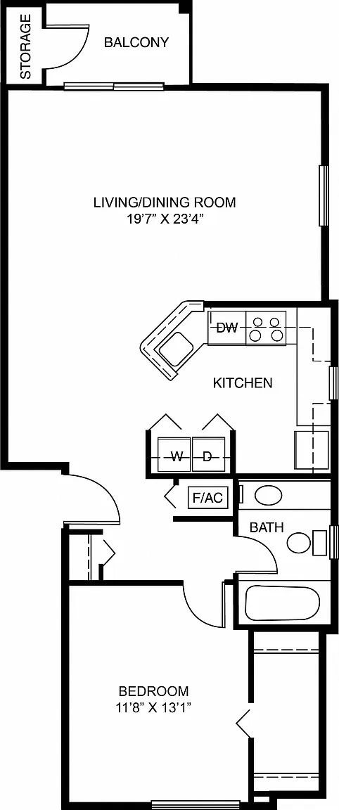 Hunters Pond Apartment Homes – Floor plan