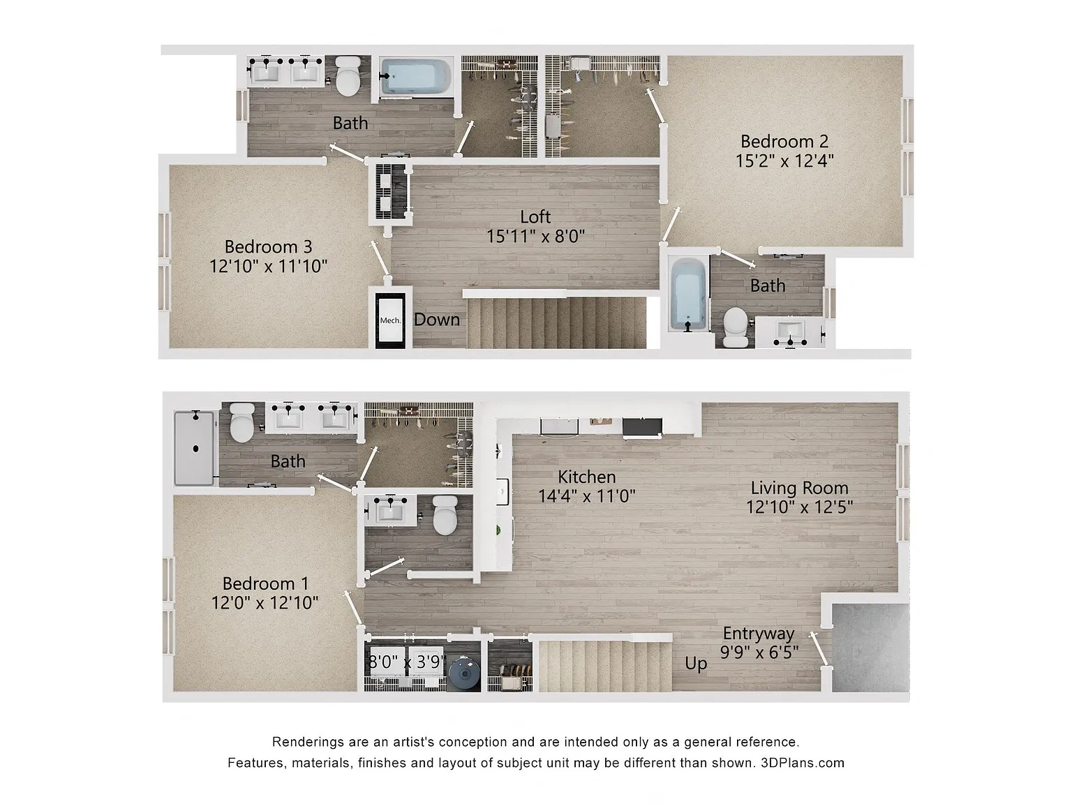 Townes at Blake Farm – Floor plan