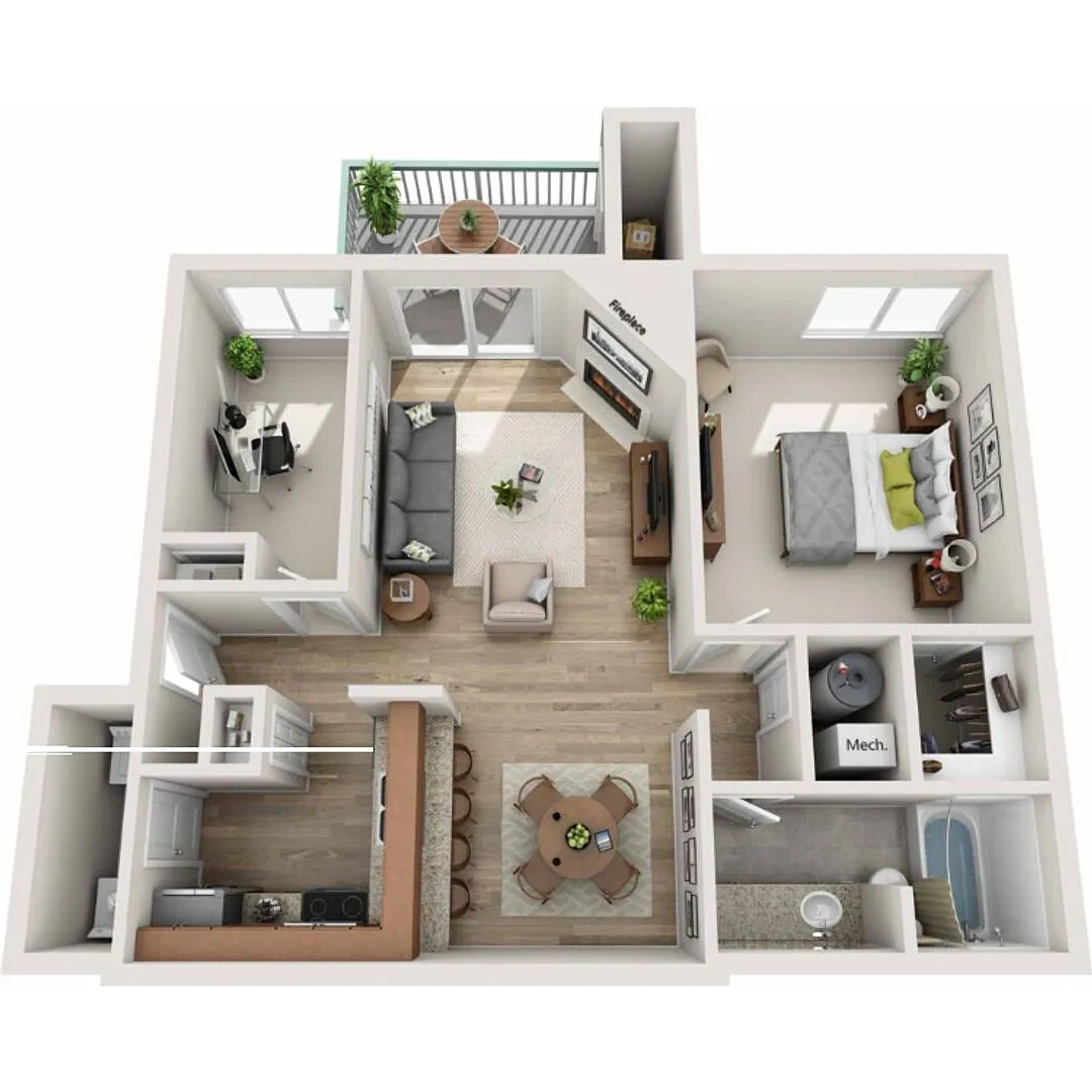 Northwoods Apartments – Floor plan