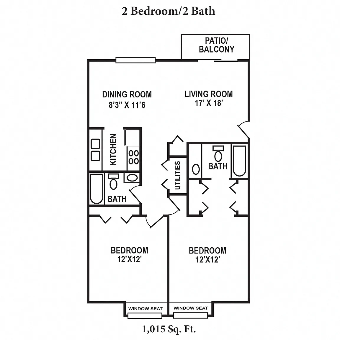 Hunter's Creek Apartments – Floor plan