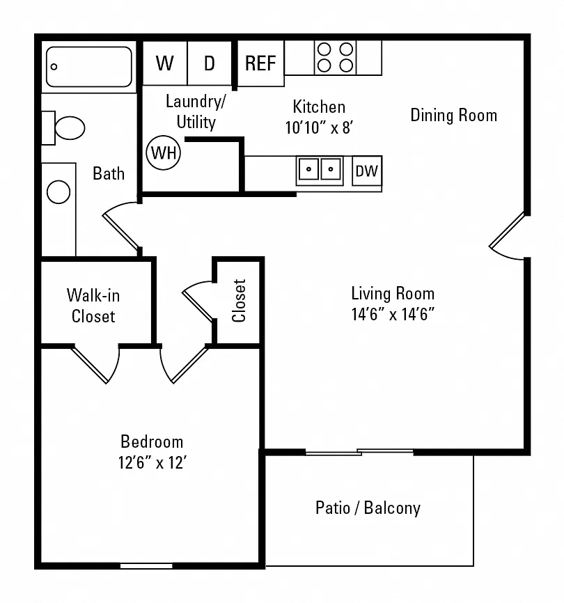 The Preserve at Beckett Ridge Apartments and Townhomes – Floor plan
