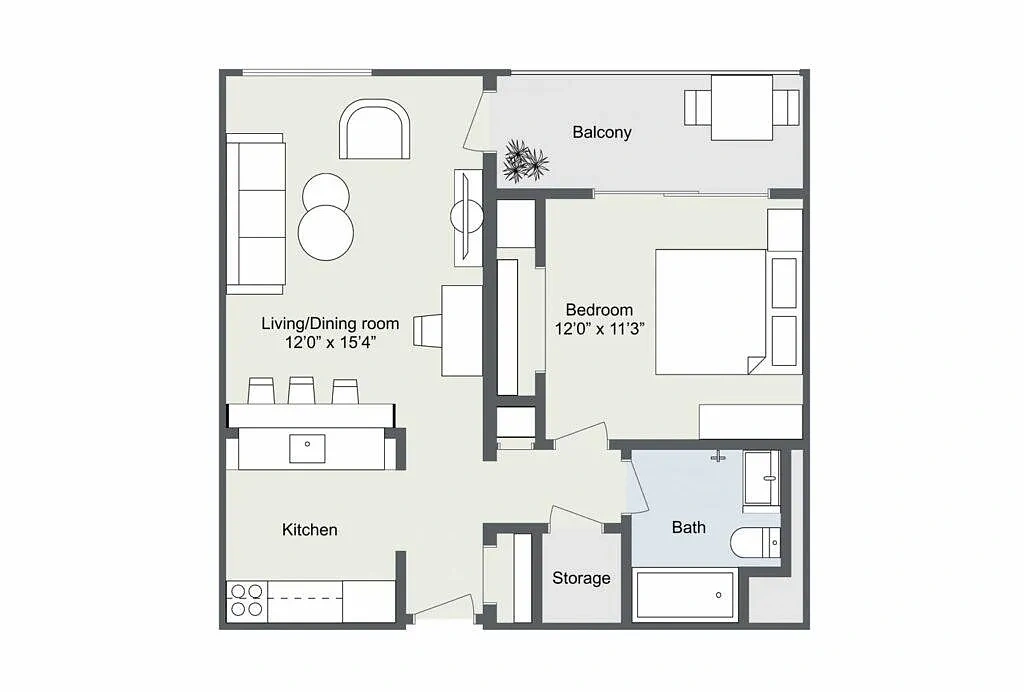 Kensington Place Apartments – Floor plan