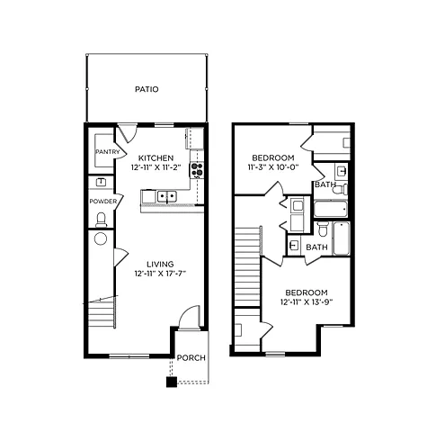 Rupple Townhomes – Floor plan