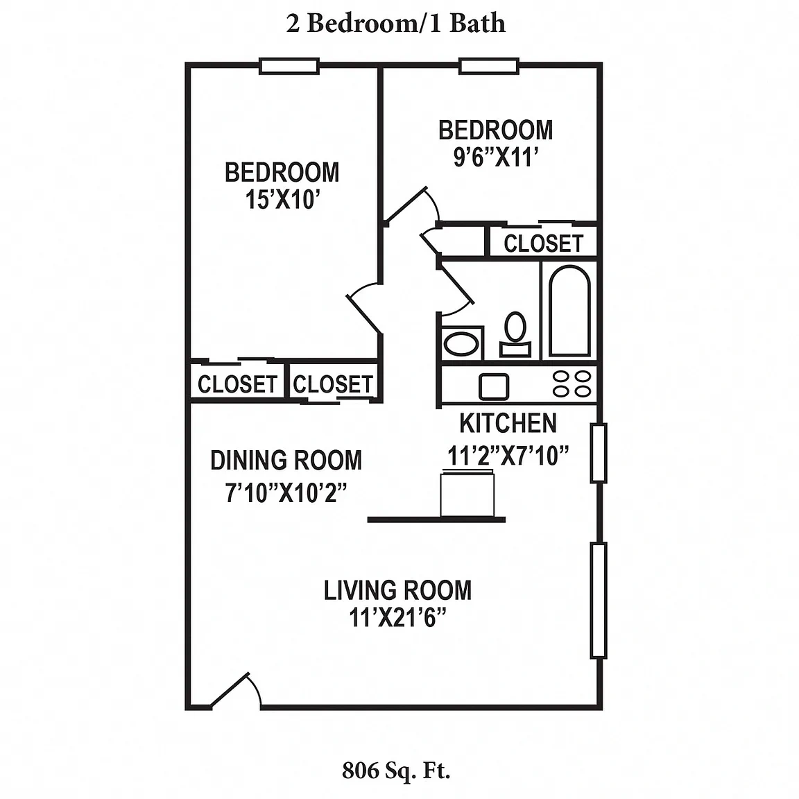 Crown Court Apartments – Floor plan