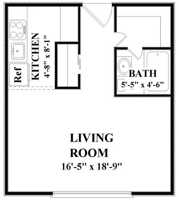 Shoreham Apartments – 0E1 - Efficiency, 1 Bath