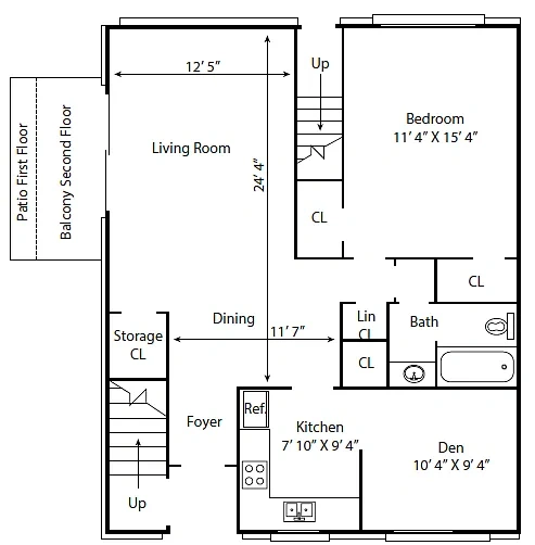 Village Green Apartments – Floor plan