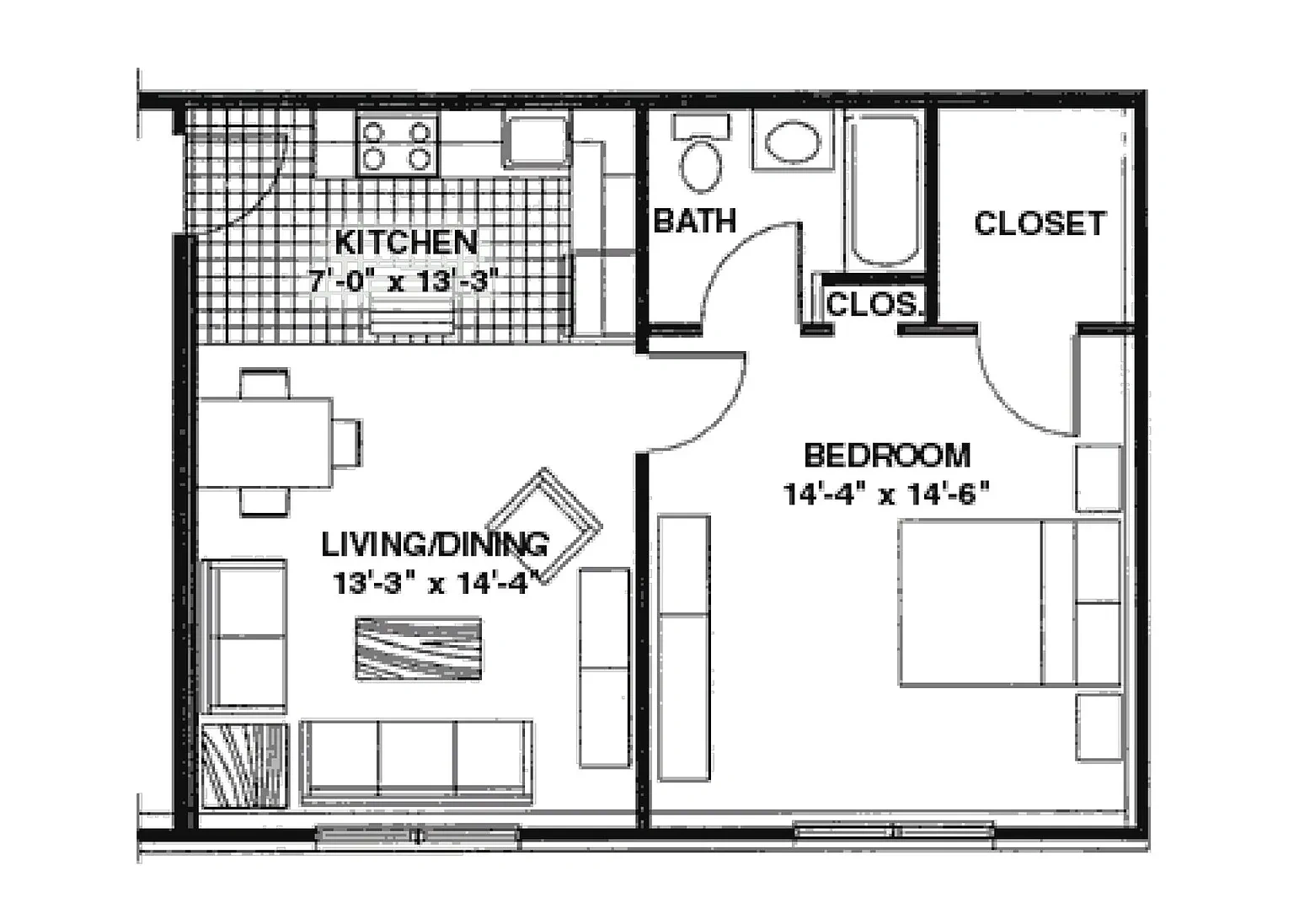 Country Gardens Apartments – Floor plan