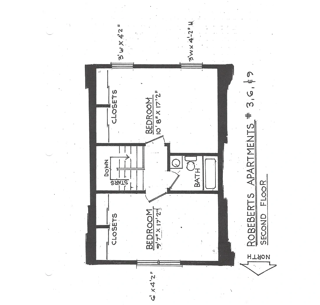 Roberts Apartments – Floor plan